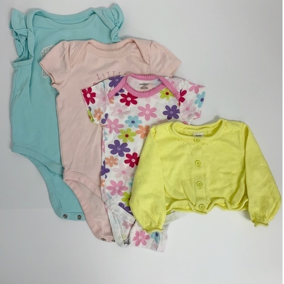 Baby 4 piece top bundle set Sz 3-6M - Picture 1 of 13